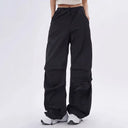 Zwarte Parachute Broek Dames